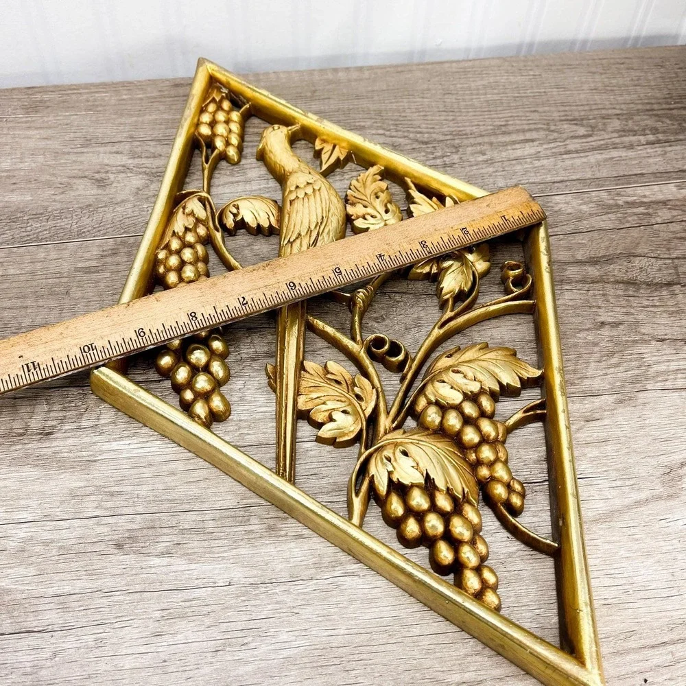 Faux Brass Bird Wall Hanging - Gold Interior‎ Decor